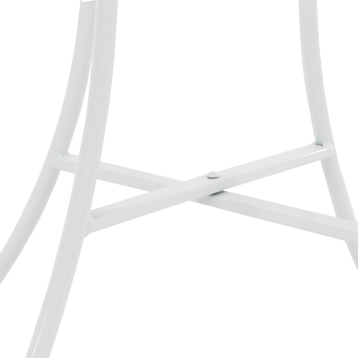 VESTIAMO CASA GIARDINO - Set giardino Bistrot tavolo rotondo 60 cm e 2 sedie in metallo Bianco e Top in ceramica Effetto Marmo Bianco